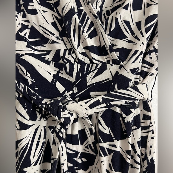 LOFT blue and white tropical dress size XS - Picture 7 of 8